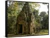 Cambodia, Angkor Wat. Small Temple-Matt Freedman-Framed Stretched Canvas