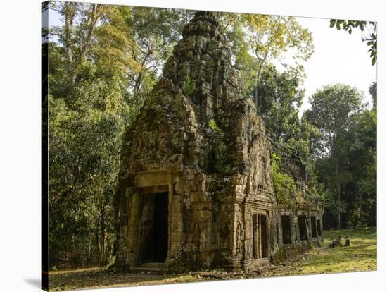 Cambodia, Angkor Wat. Small Temple-Matt Freedman-Stretched Canvas