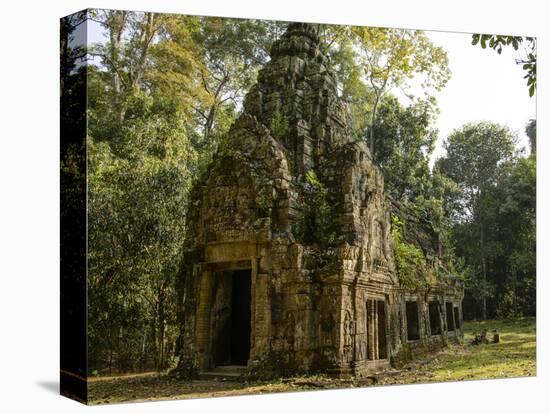 Cambodia, Angkor Wat. Small Temple-Matt Freedman-Stretched Canvas