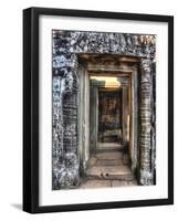 Cambodia, Angkor Watt, Siem Reap, Faces of the Bayon Temple-Terry Eggers-Framed Photographic Print