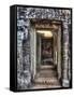 Cambodia, Angkor Watt, Siem Reap, Faces of the Bayon Temple-Terry Eggers-Framed Stretched Canvas