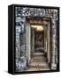 Cambodia, Angkor Watt, Siem Reap, Faces of the Bayon Temple-Terry Eggers-Framed Stretched Canvas