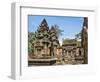 Cambodia, Banteay Srei, Siem Reap Province. Banteay Srei Hindu Temple.-Nigel Pavitt-Framed Photographic Print