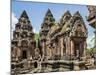 Cambodia, Banteay Srei, Siem Reap Province. Banteay Srei Hindu Temple.-Nigel Pavitt-Mounted Photographic Print