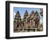Cambodia, Banteay Srei, Siem Reap Province. Banteay Srei Hindu Temple.-Nigel Pavitt-Framed Photographic Print