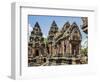 Cambodia, Banteay Srei, Siem Reap Province. Banteay Srei Hindu Temple.-Nigel Pavitt-Framed Photographic Print