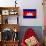 Cambodia Flag Design with Wood Patterning - Flags of the World Series-Philippe Hugonnard-Art Print displayed on a wall