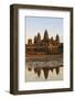 Cambodia, Siem Reap, Angkor, Aerial View of Village at Sunset-Walter Bibikow-Framed Photographic Print