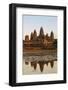 Cambodia, Siem Reap, Angkor, Aerial View of Village at Sunset-Walter Bibikow-Framed Photographic Print