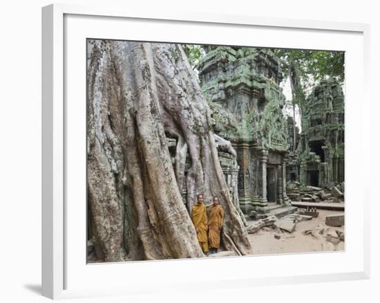 Cambodia, Siem Reap, Angkor, Ta Prohm Temple-Steve Vidler-Framed Photographic Print