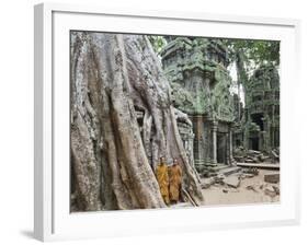 Cambodia, Siem Reap, Angkor, Ta Prohm Temple-Steve Vidler-Framed Photographic Print