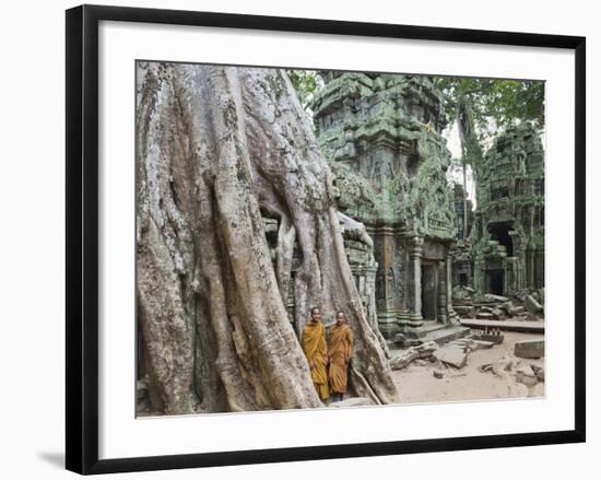 Cambodia, Siem Reap, Angkor, Ta Prohm Temple-Steve Vidler-Framed Photographic Print