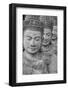 Cambodia, Siem Reap, carved statues at Buddhist temple.-Merrill Images-Framed Photographic Print