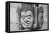 Cambodia, Siem Reap, carved statues at Buddhist temple.-Merrill Images-Framed Stretched Canvas