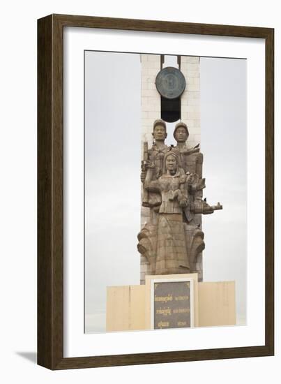 Cambodia Vietnam Friendship Monument, Phnom Penh, Cambodia-null-Framed Giclee Print