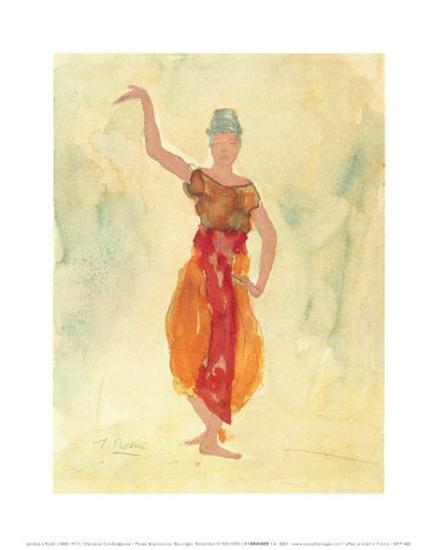Cambodian Dancers' Print - Auguste Rodin | AllPosters.com