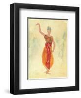 Cambodian Dancers-Auguste Rodin-Framed Art Print