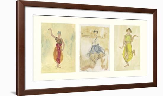 Cambodian Dancers-Auguste Rodin-Framed Art Print