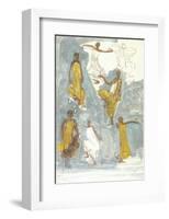 Cambodian Dancers-Auguste Rodin-Framed Art Print