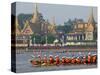 Cambodian Racers Row Their Wooden Boat-Heng Sinith-Stretched Canvas