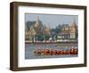 Cambodian Racers Row Their Wooden Boat-Heng Sinith-Framed Photographic Print