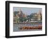 Cambodian Racers Row Their Wooden Boat-Heng Sinith-Framed Photographic Print