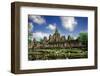 Cambodian Temple Ruins under Blue Sky Background-Ben Heys-Framed Photographic Print