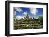 Cambodian Temple Ruins under Blue Sky Background-Ben Heys-Framed Photographic Print