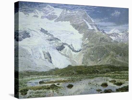 Cambrena Glacier, 1897-Filippo Carcano-Stretched Canvas