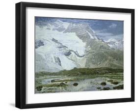 Cambrena Glacier, 1897-Filippo Carcano-Framed Giclee Print