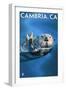 Cambria, California - Sea Otter, c.2009-Lantern Press-Framed Art Print