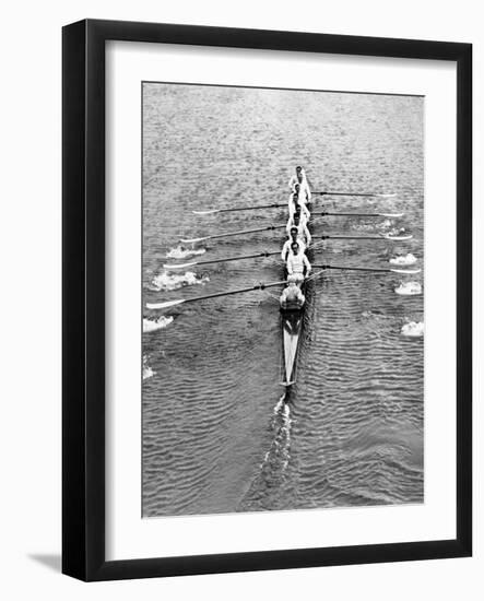 Cambridge Boat Crew 1930-null-Framed Photographic Print