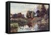 Cambridge, Botanic Gdns-William Matthison-Framed Stretched Canvas