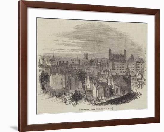 Cambridge, from the Castle Hill-null-Framed Giclee Print