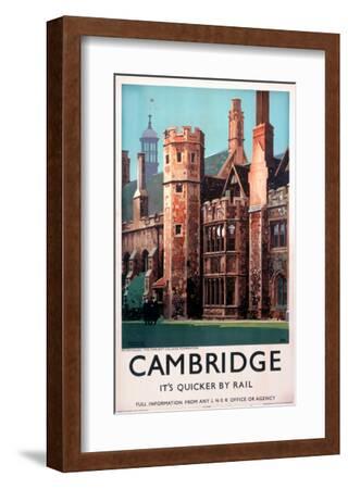 Cambridge 4 British Railways Its Quicker By Rail Vintage Retro Poster Picture 