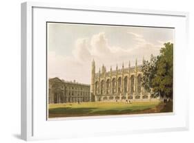 Cambridge: King's College from "History of Cambridge", Vol.1-null-Framed Giclee Print