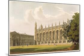 Cambridge: King's College from "History of Cambridge", Vol.1-null-Mounted Giclee Print