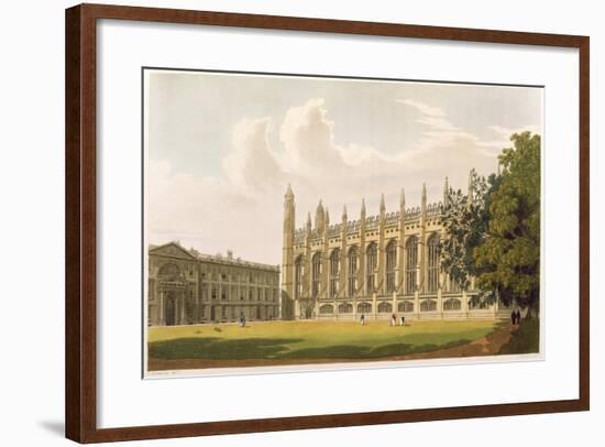 Cambridge: King's College from "History of Cambridge", Vol.1-null-Framed Giclee Print