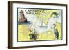 Cambridge, Maryland - Nautical Chart-Lantern Press-Framed Art Print