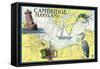 Cambridge, Maryland - Nautical Chart-Lantern Press-Framed Stretched Canvas