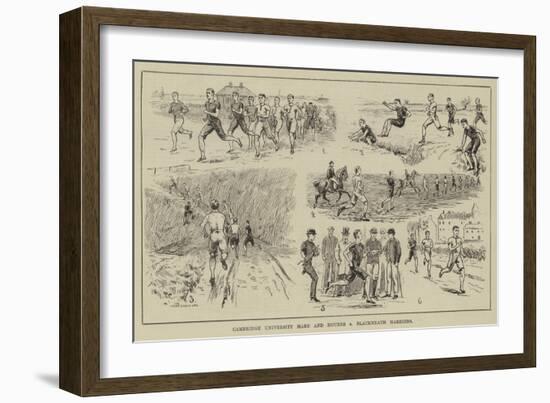 Cambridge University Hare and Hounds V Blackheath Harriers-null-Framed Giclee Print