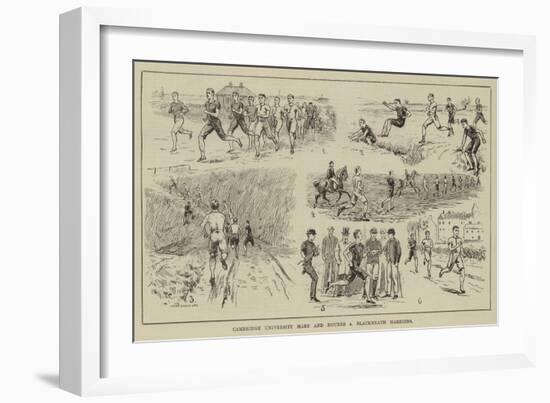 Cambridge University Hare and Hounds V Blackheath Harriers-null-Framed Giclee Print