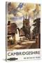 Cambridgeshire, England - Scenic Country View British Railways Poster-Lantern Press-Stretched Canvas