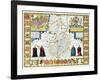 Cambridgeshire-John Speed-Framed Giclee Print