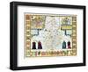 Cambridgeshire-John Speed-Framed Giclee Print