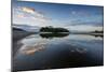 Camburi Beach and a Small Island Reflected in a River Entering the Ocean-Alex Saberi-Mounted Photographic Print