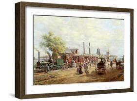 Camden and Amboy Railroad-Edward Lamson Henry-Framed Giclee Print