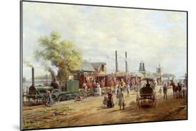 Camden and Amboy Railroad-Edward Lamson Henry-Mounted Giclee Print