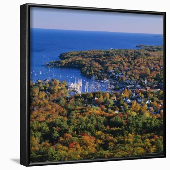 Camden Harbour, Camden Hills State Park, Maine, New England, USA-Roy Rainford-Framed Photographic Print