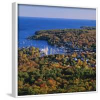 Camden Harbour, Camden Hills State Park, Maine, New England, USA-Roy Rainford-Framed Photographic Print